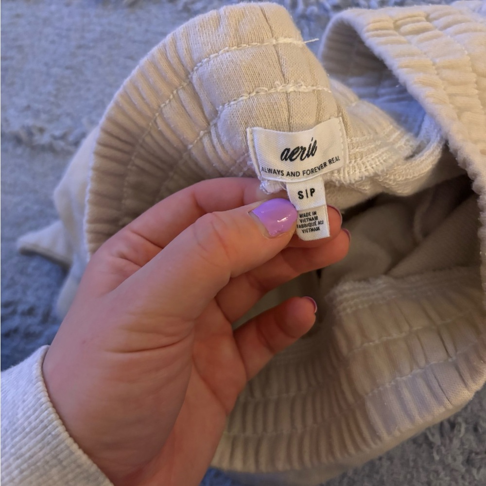 Aerie Sun's Out High Waisted Short Women's Light Tan lounge Shorts - Picture 8 of 10